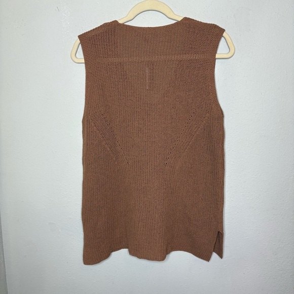 NWT Elliott Lauren Brown Knit Sleeveless Top Size Large - Picture 7 of 7